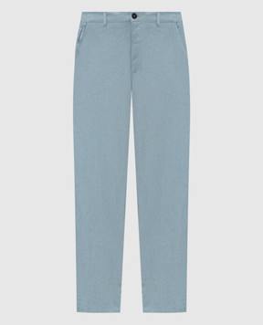 Trussardi Blue linen pants P719M000113NMP313T38