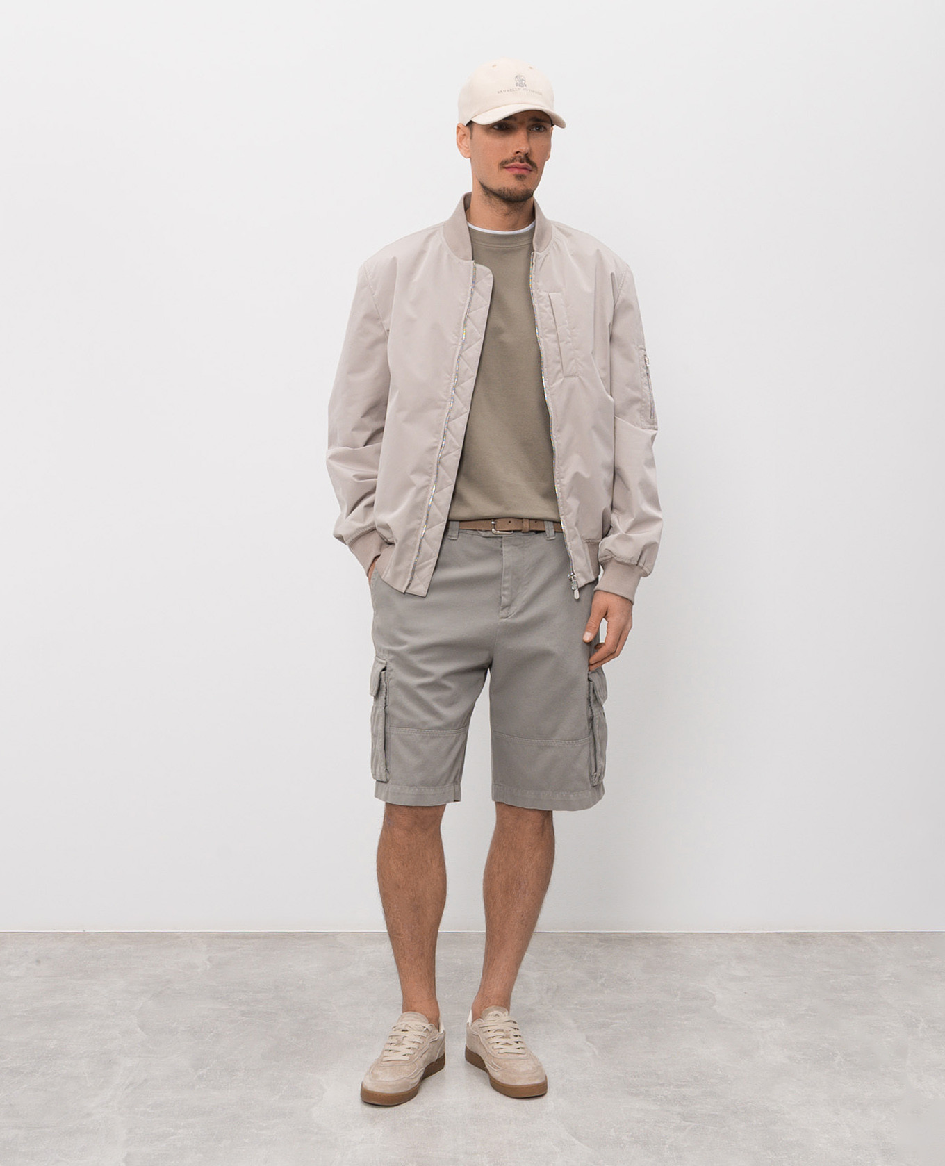 

Khaki T-shirt Brunello Cucinelli