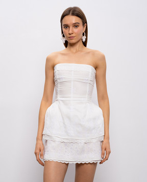 Magda Butrym White top with embroidery CORSET02171426