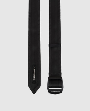 C.P. Company Black belt with logo patch MAC269A110243A