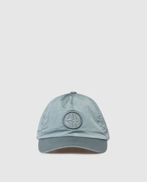 Stone Island Children's blue cap with textured emblem L1S169100003S0064