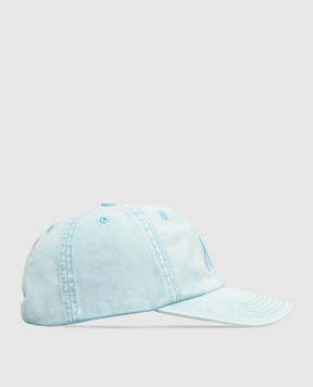 The Attico Blue cap with embroidered emblem 260WAC00041CCC131EM