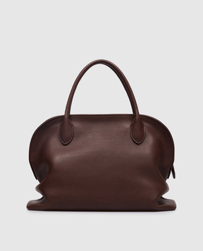 The Row Burgundy leather bag Agnes 12 W1713L72