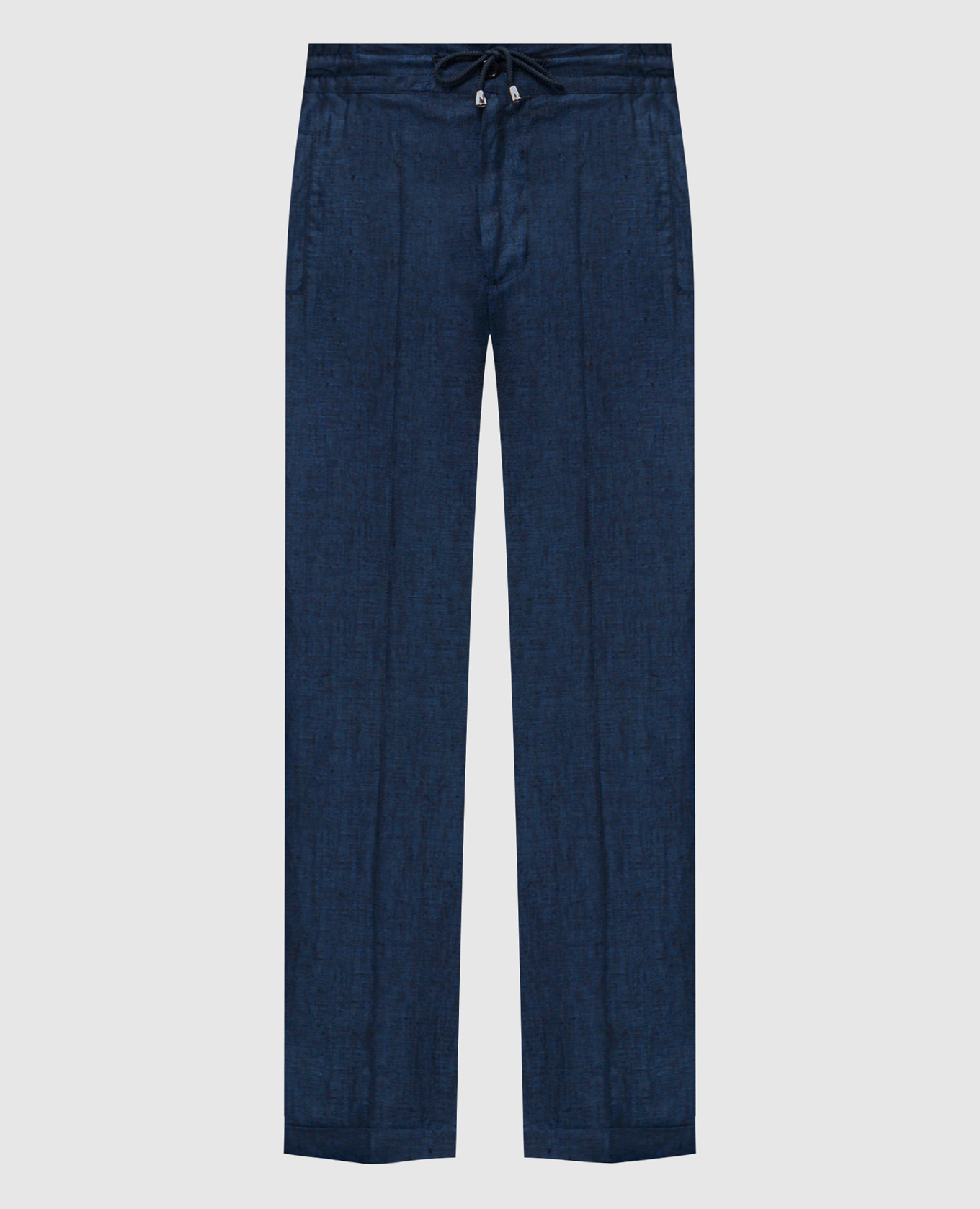 Pantalones de lino azul