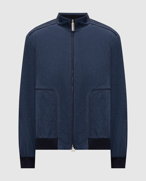 Stefano Ricci Blue nubuck jacket M7J6100020MKOTGT