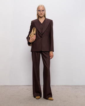 Marco Pescarolo Airis brown wool and cashmere jacket AIRISD5429