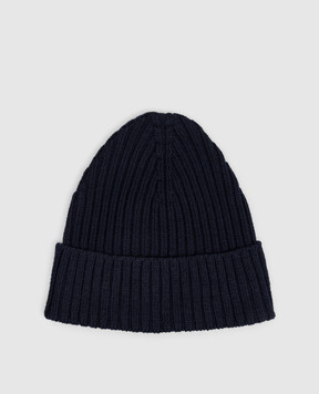 Cashmere&Whiskey Blue hat with wool 201