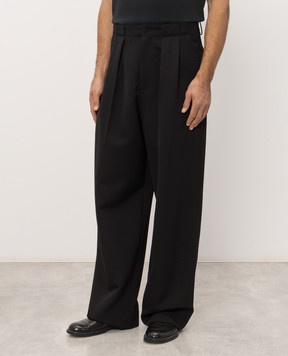 Dolce&Gabbana Black wool pants GP16HTFU21E