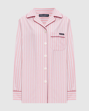 Dolce&Gabbana Pink striped shirt F5U28TFR517