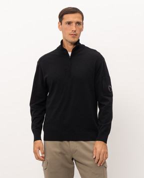 C.P. Company Black sweater with wool MKN070A005528A