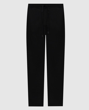 Canali Black wool sweatpants MJ02339T0913