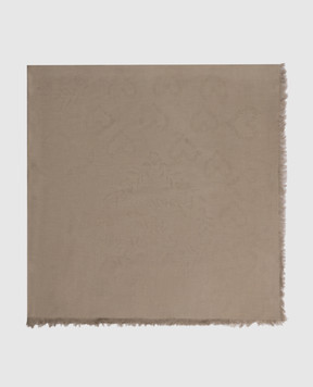 Twinset Khaki patterned scarf 262TA4360