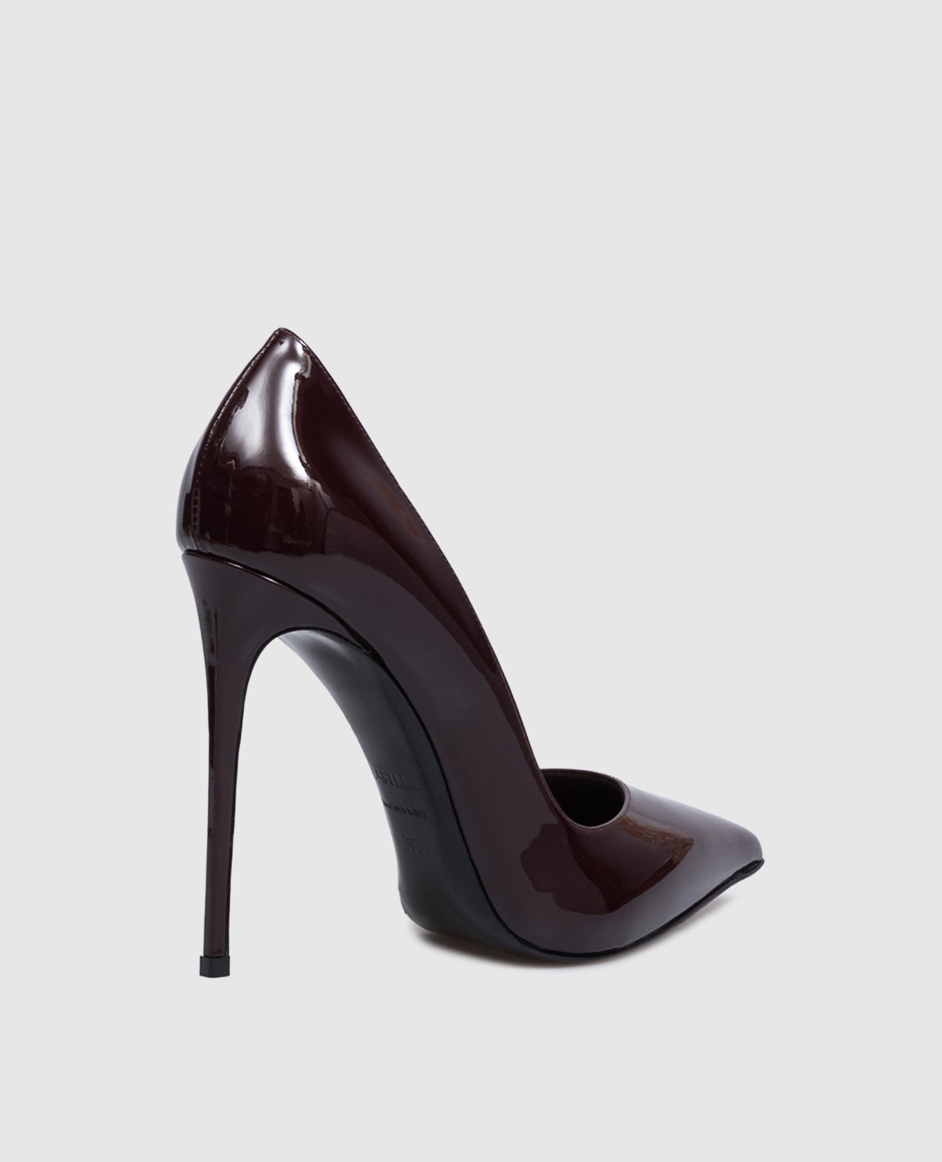 Burgundy patent leather Eva shoes Le Silla 3