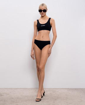 Jil Sander Black swimsuit briefs with logo J40SG0104J20011