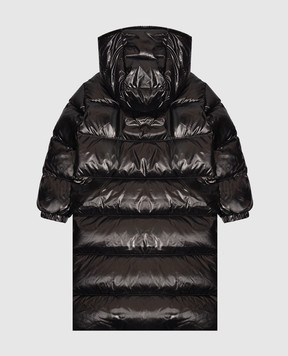 Moncler ENFANT Children's black elongated down jacket Ganevry L29541C00006597Z8