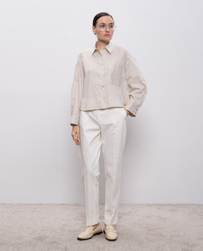 Peserico White pants M04716T008500