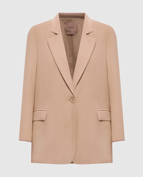Twinset Beige jacket with linen 261TF2020