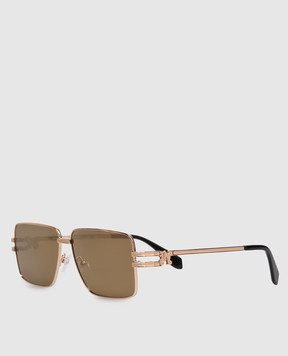 Palm Angels Gold mirrored sunglasses PA2003767659