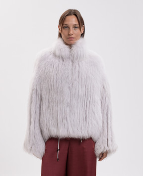 Elpidio Loffredo Gray fox fur coat VOL006AN19