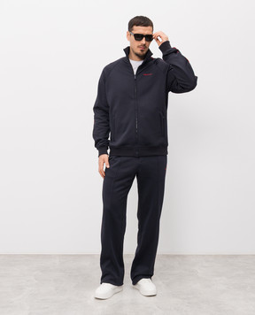 Alexander McQueen Blue insulated sports jacket with logo 852204QXACH