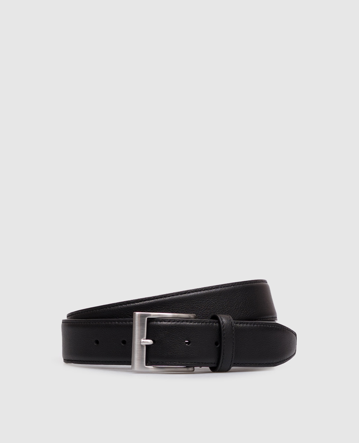 Black leather belt