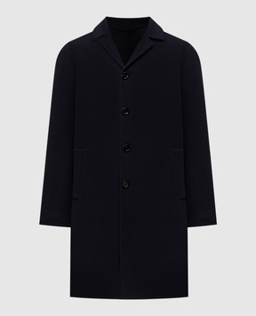 Stefano Ricci Blue wool coat M1ZSDB4000W0001P