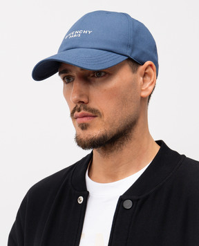 Givenchy Blue cap with logo BPZ0CAP0C4