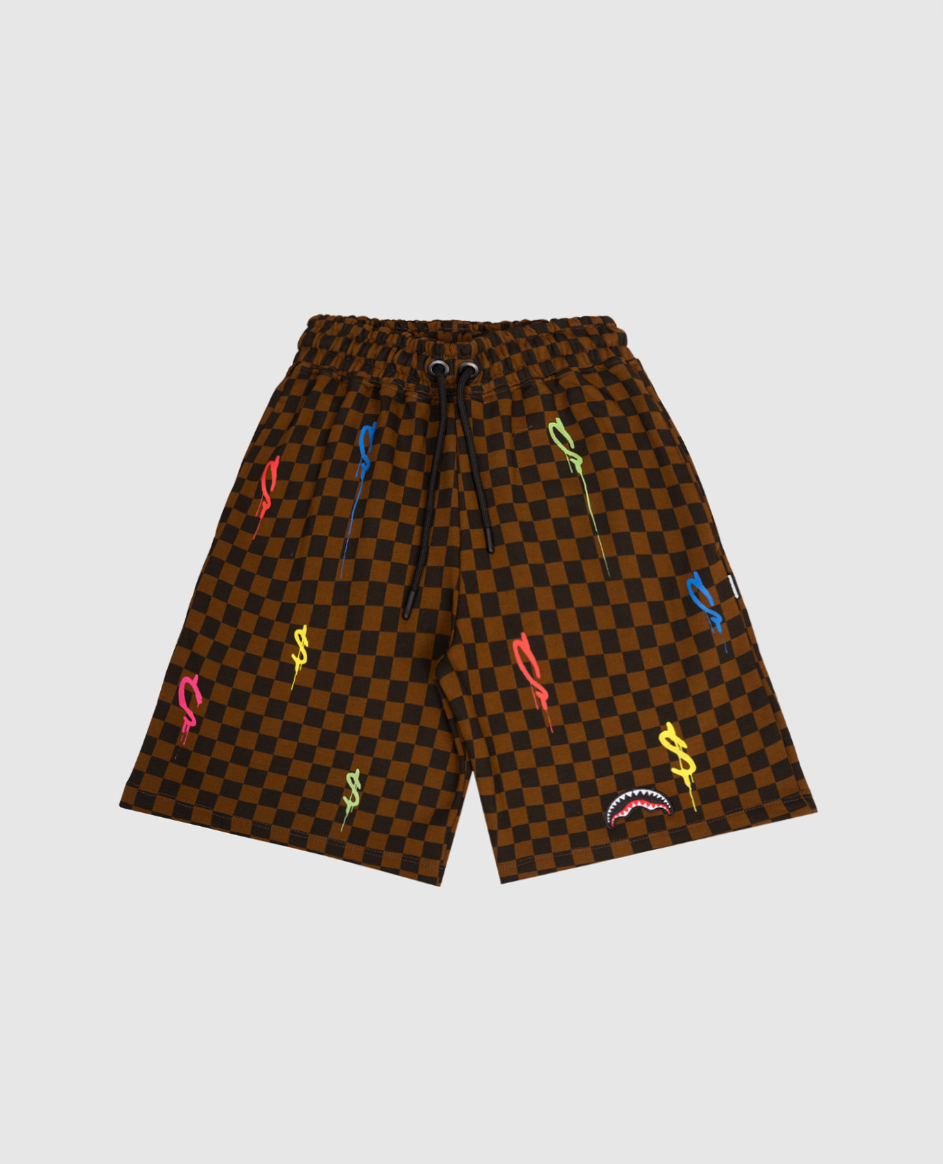 Diablo Bear Head Kids Brown Shorts Sprayground