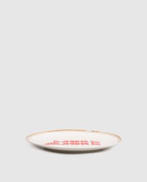 Bitossi Home More Love white porcelain bread plate FTB00010