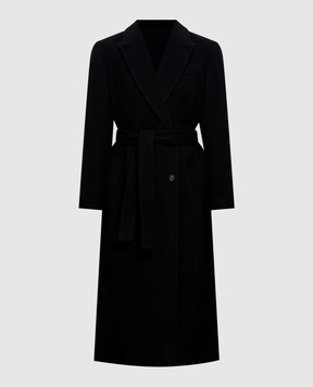 Brunello Cucinelli Black double-breasted cashmere coat MT4019993