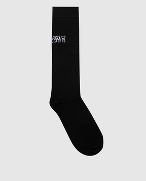 Maison Margiela MM6 Children's black knee-high socks M61118MM045