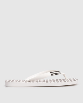 DSQUARED2 Children's white flip-flops with logo 827963640