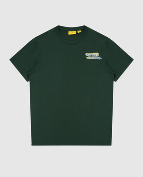 Off-White Children's green T-shirt with Arrow Watercolor print 44BAA002F26J00A