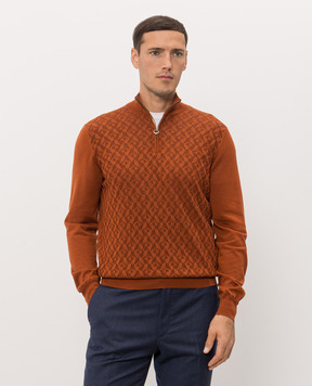 Stefano Ricci Brown wool, silk and cashmere jumper KE08024L01E26475