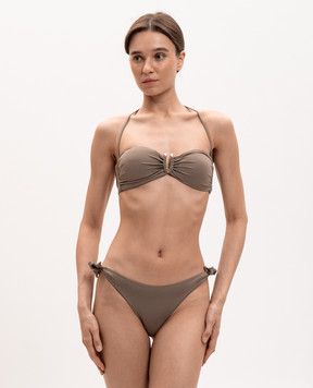 Fisico Beige bodice with drapery FR89M0