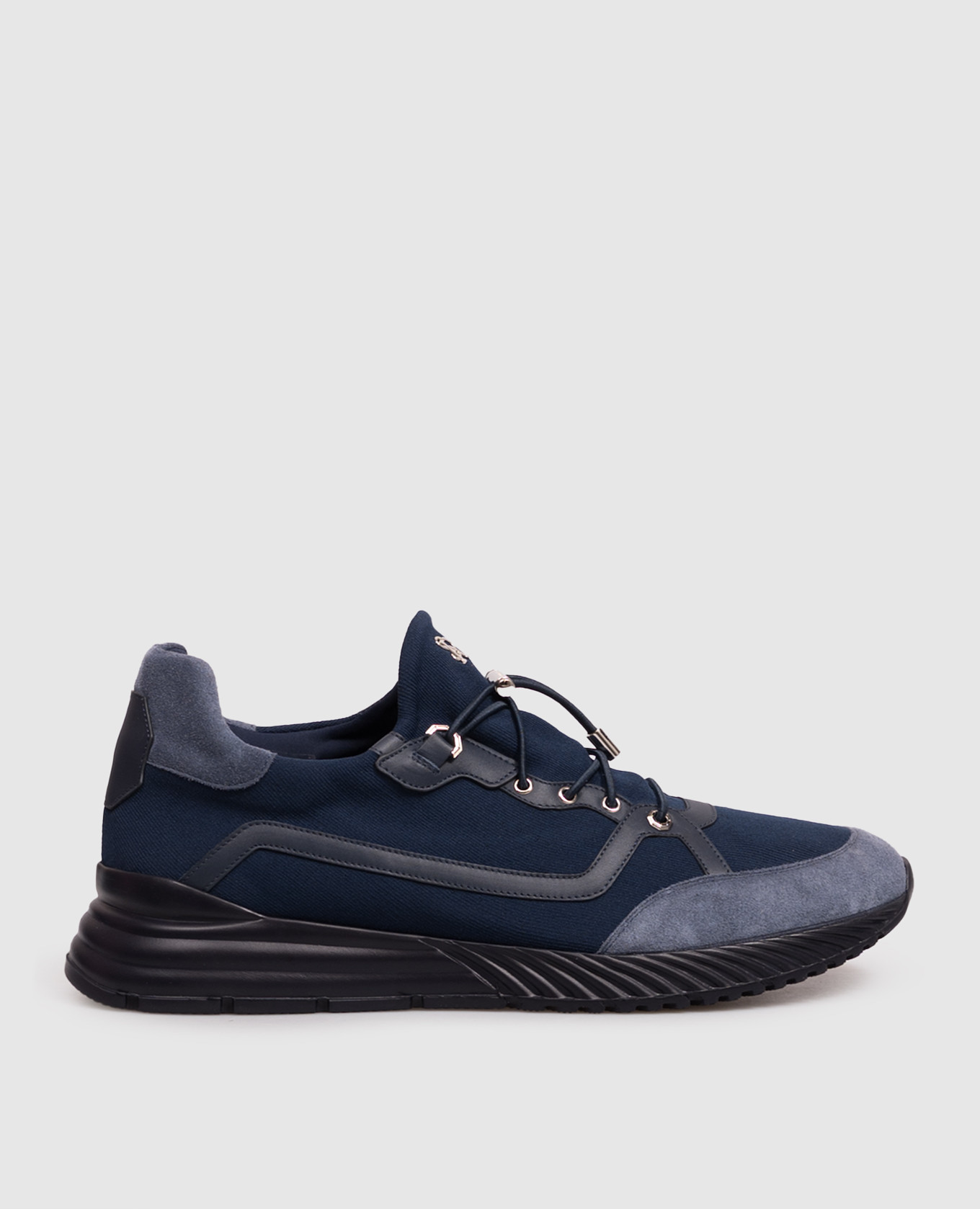 Blue combination sneakers