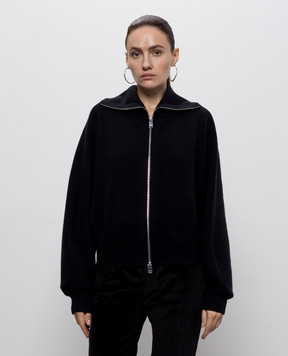 Jacob Lee Black cashmere cardigan WWCJ0015AW26B