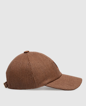 Max Mara Brown cap with linen CIRCENSE MXACIRCENSE