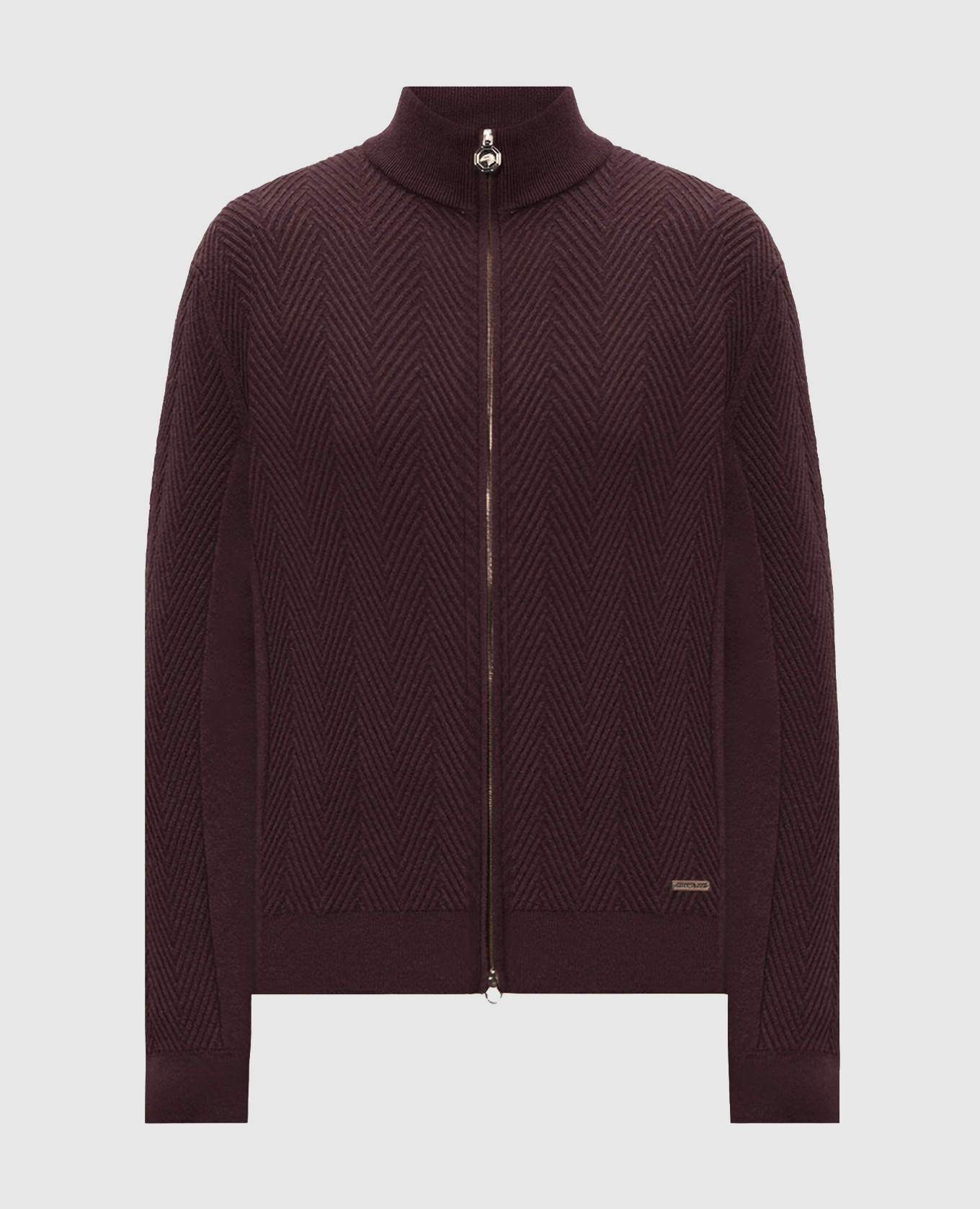 Burgundy cashmere cardigan