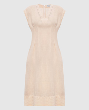 Peserico Pink linen dress M02404T001617