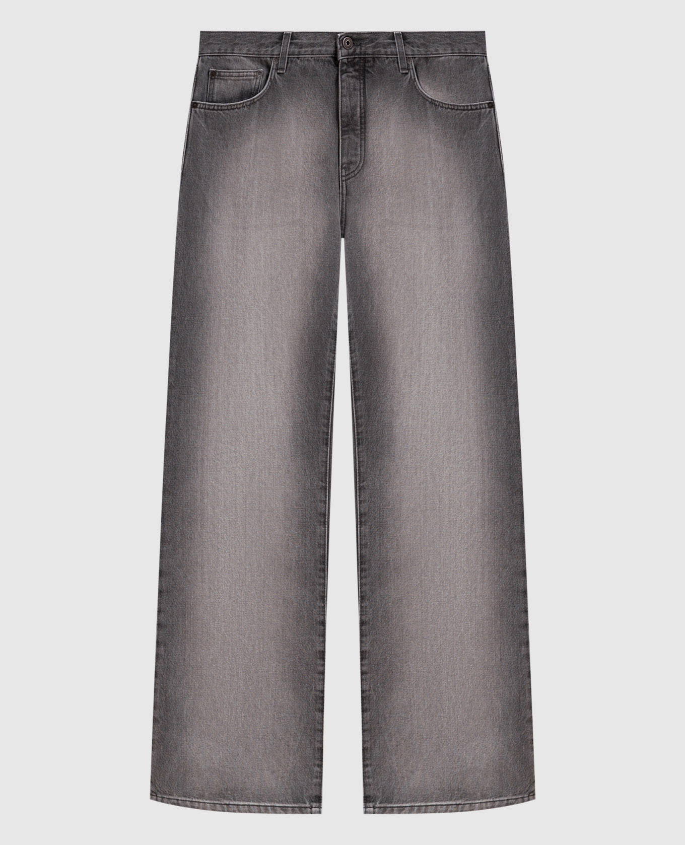 Gray jeans with print