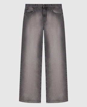 Off-White Gray jeans with print 44XYA18JS26D003