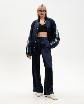 Off-White Blue pants with stripes 2CA199S26FAB001