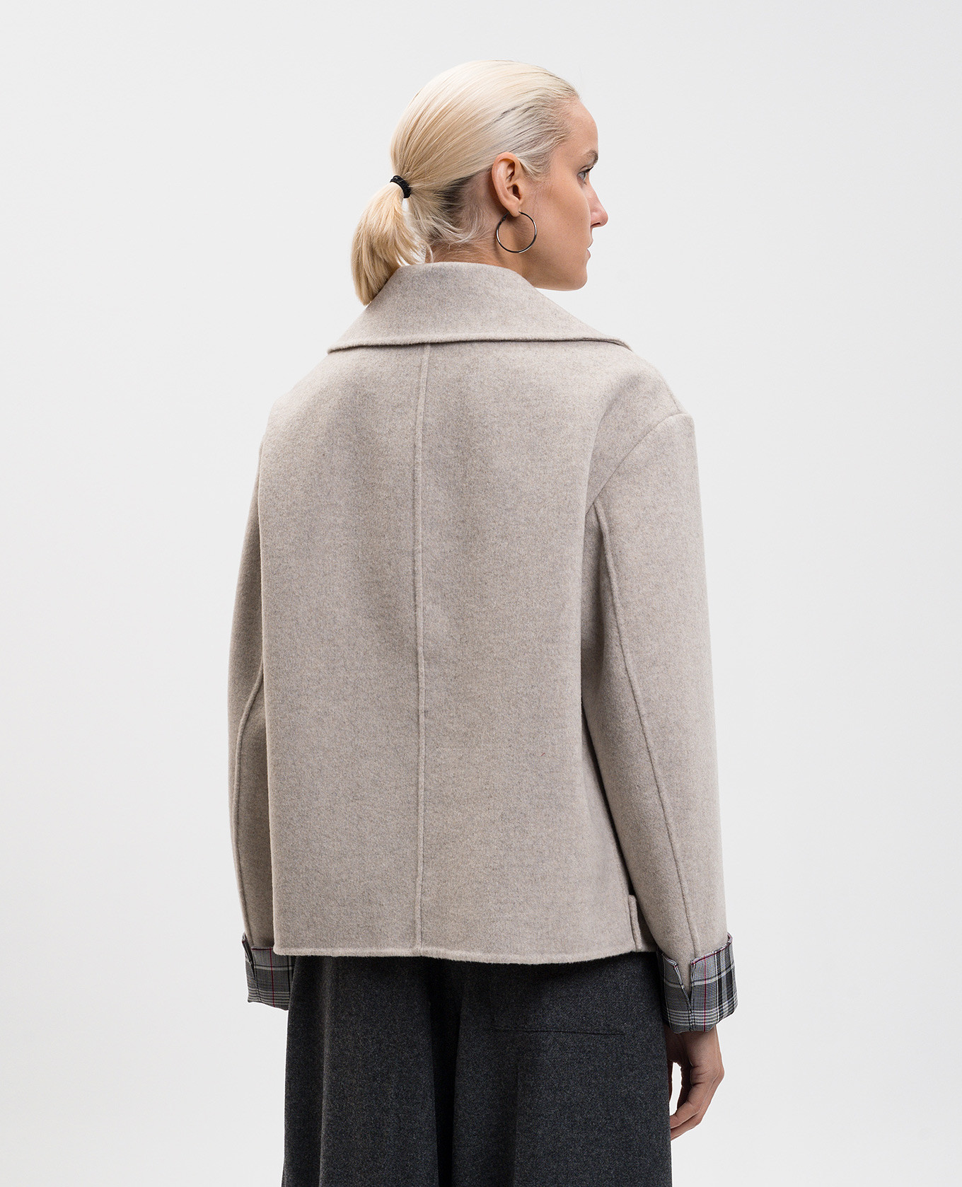 

Beige cropped double-breasted wool coat 3.1 Phillip Lim