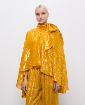 Taller Marmo Stevie orange blouse with silk SS2629