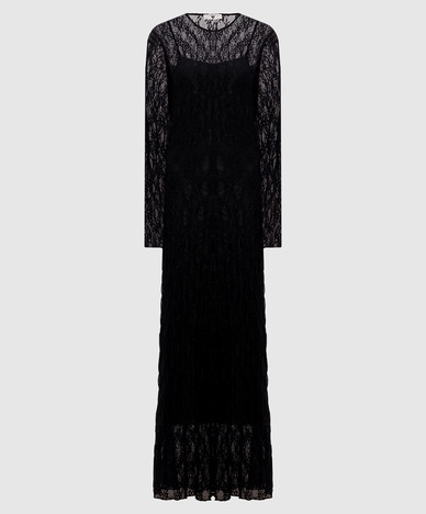 Black lace dress