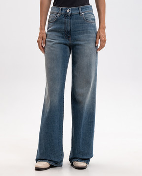 Peserico Blue jeans with a worn effect A04756L68Q04291