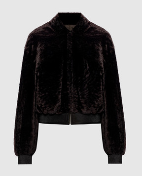 ARMA Azra brown reversible bomber jacket with sheepskin 133L26609502