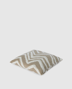 Missoni Home Decorative beige down and feather pillow Graffiti 1E4CU00714