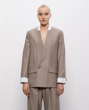Victoria Beckham Brown wool jacket 1226WJK007214A